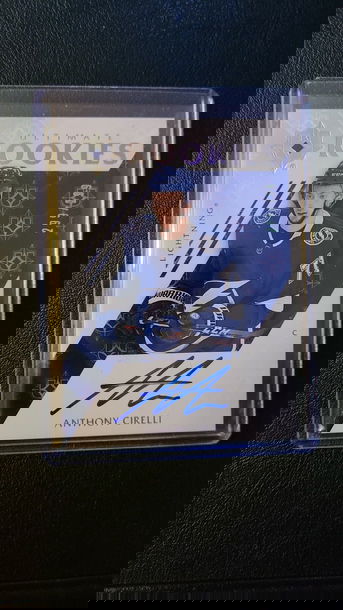 2018 19 Ultimate Rookies Autograph #299/299 Anthony Cirelli Tampa Bay Lightning