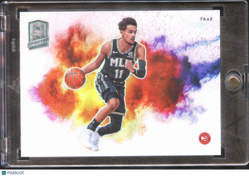 2021 Panini Spectra Prizm Color Blast Trae Young #18