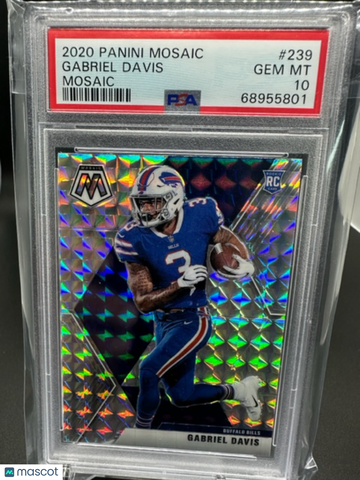 2020 Mosaic Gabriel Davis Rookie Mosaic PSA 10