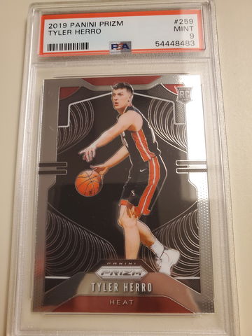 TYLER HERRO 2019 PRIZM ROOKIE PSA 9