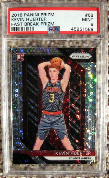 Kevin Huerter 2018 Prizm #68 Fast Break Prizm PSA 9