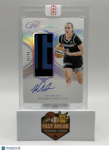 2025 Panini Flawless Hailey Van Lith #FPA-HVL /25 Patch Memorabilia