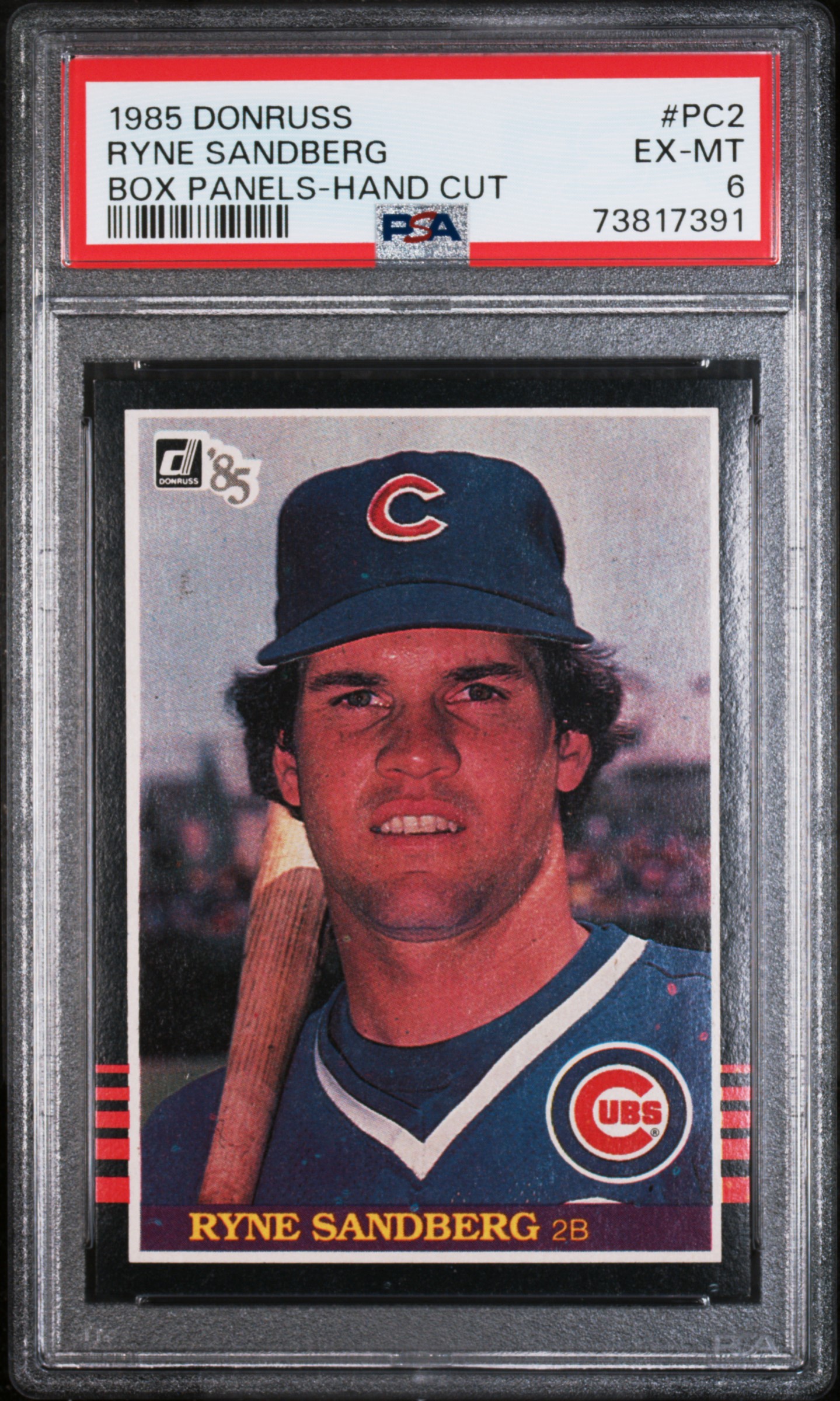 Ryne Sandberg 1985 Donruss Box Panels #PC2 PSA 6