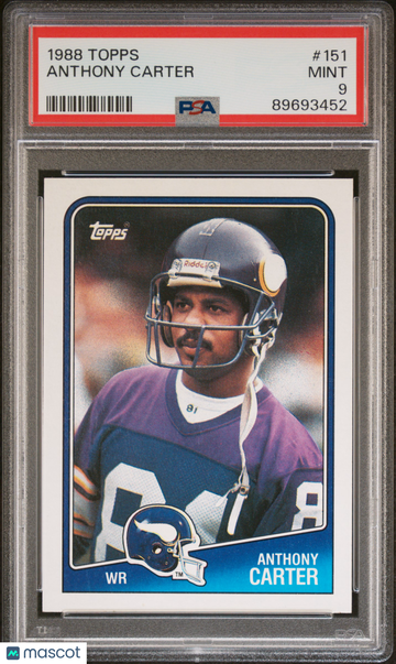 1988 Topps Anthony Carter #151 PSA 9