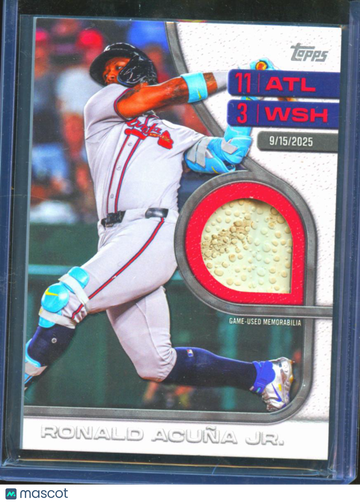 2026 Topps Ronald Acuña Jr. #RTB-RA Relic Game-Used Memorabilia