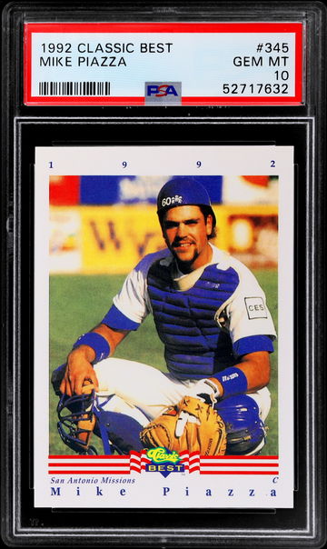 1992 CLASSIC BEST MIKE PIAZZA #345 PSA 10 Gem Mint