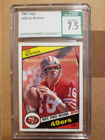 1984 topps 358 joe montana