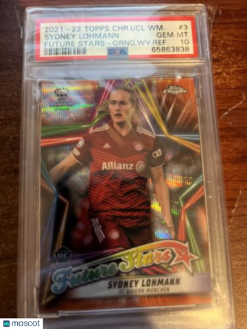 2021 Topps Chrome Sydney Lohmann #3 Insert PSA 10