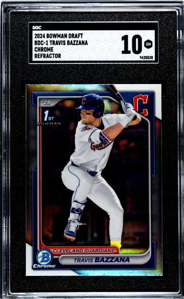 2024 Bowman Draft #BDC-1 Travis Bazzana Chr. Ref. SGC 10