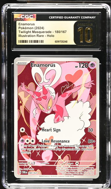2024 Pokemon #180/167 Enamorus Twilight Masquerade CGC 10