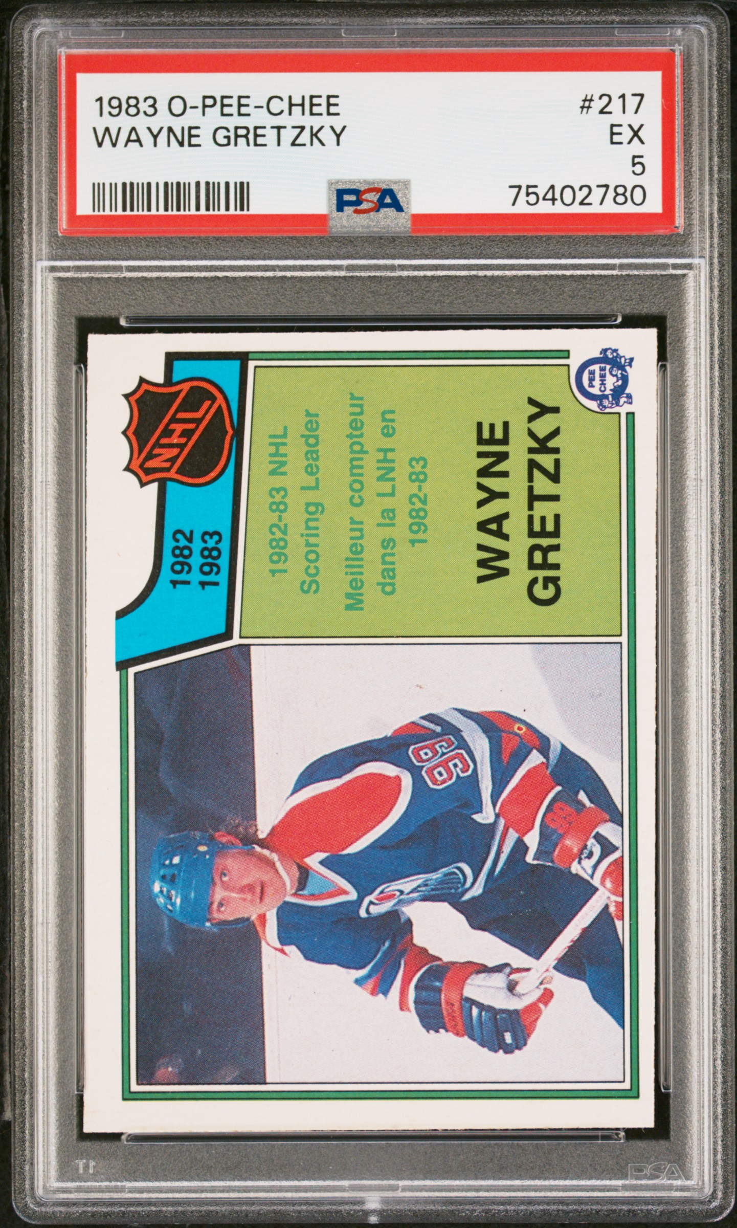 1983 O-Pee-Chee Wayne Gretzky #217 PSA 5