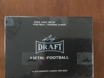 2014 Leaf Metal Draft Football Hobby Box