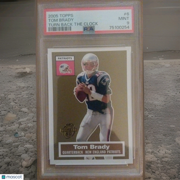 2005 Topps Tom Brady #6 PSA 9