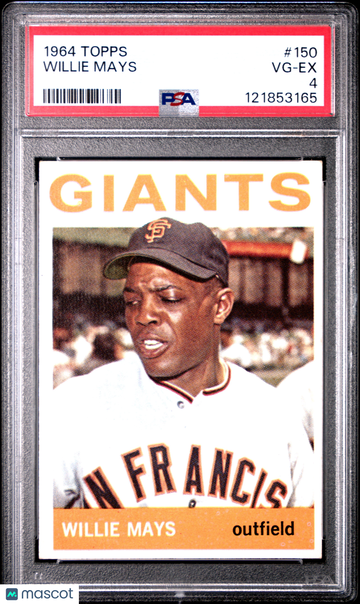1964 Topps Willie Mays #150 PSA 4