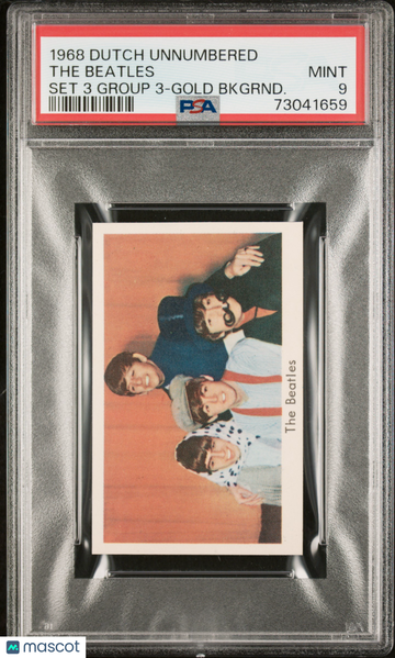 1968 Dutch Unnumbered Set 3 Group 3 The Beatles GOLD BKGRND. PSA 9