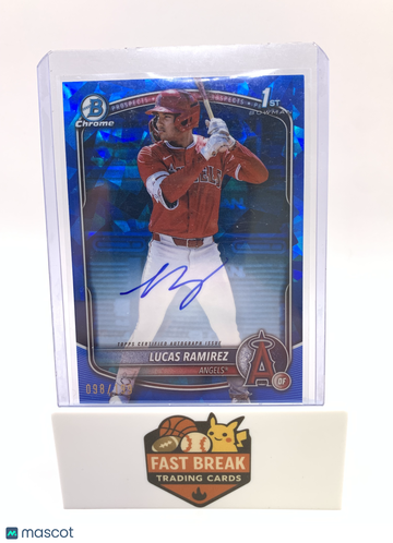 2024 Bowman Chrome Lucas Ramirez #CPS-LR Blue Sapphire Refractor 1st Bowman