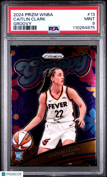 2024 Panini Prizm WNBA Groovy Caitlin Clark #13 PSA 9