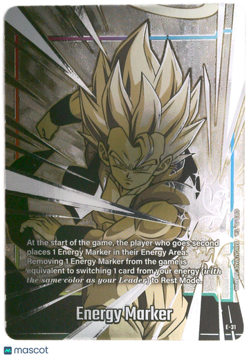 2024 Bandai Dragon Ball Super Gogeta Silver Holofoil Energy Marker Trading Card