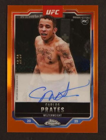 2023 Topps Chrome CRA-CP Carlos Prates Orange Rookie /25 Auto