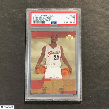 2003 Upper Deck Lebron's Diary LeBron James #LJ8 Lebron's Diary PSA 8