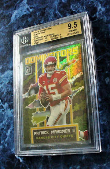 2020 Patrick Mahome Donruss Optic Dominators No. DM-PM1 Gold Foil Refractor #9/10 BGS 9.5 GEM MINT