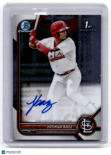 Joshua Baez 2022 Bowman Chrome 1st Bowman Auto Parallel/Variety 1st Bowman Topps #CPA-JB