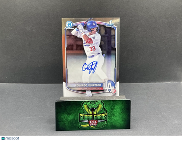 2025 Bowman Chrome Eduardo Quintero #CPA-EQ 1st Prospect Auto 1st Bowman