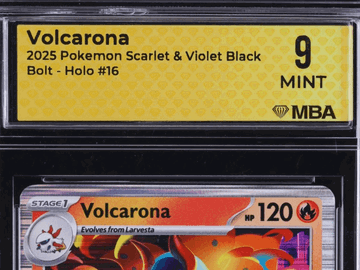 2025 Pokemon Scarlet & Violet Black Bolt Volcarona Holo MBA 9 #16