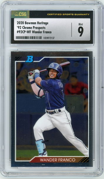 WANDER FRANCO 1992 Bowman Heritage Chrome '92 Retro Rc CSG 9