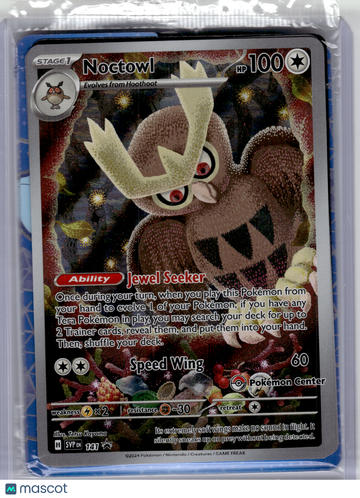 Scarlet & Violet Promo Noctowl Holo Black Star Promo (Pokemon Center) [Sealed] #141