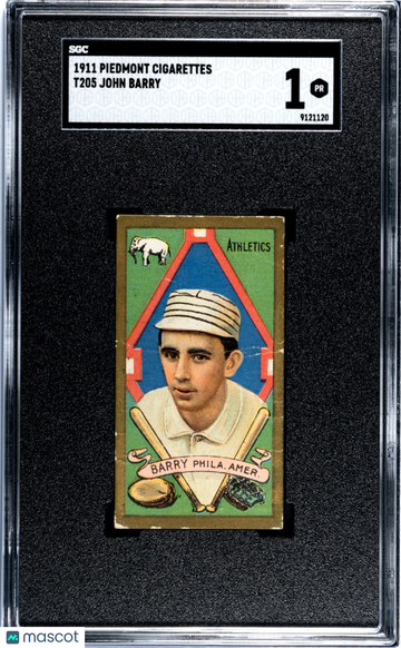 1911 Piedmont Cigarettes (T205) John Barry SGC 1