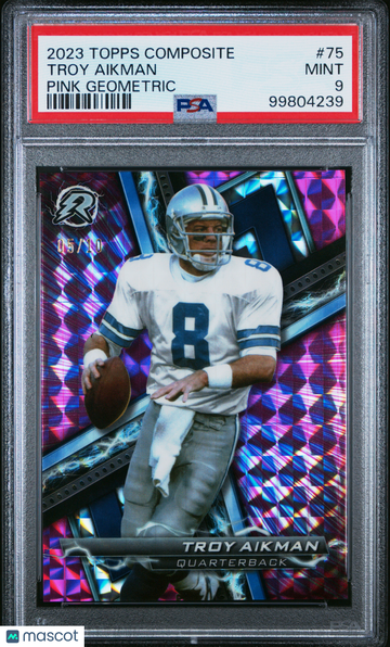 Troy Aikman 2023 Topps Composite #75 Pink Geometric