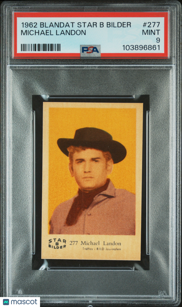 1962 Blandat Star B Bilder Michael Landon #277 PSA 9
