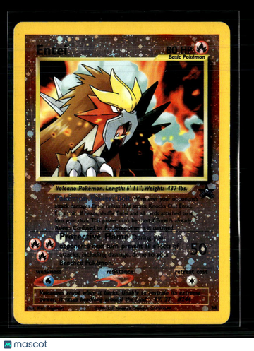 2001 Wizards Entei Holo Black Star Promo #34