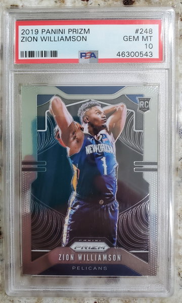 2019 Prizm ZION WILLIAMSON PSA 10