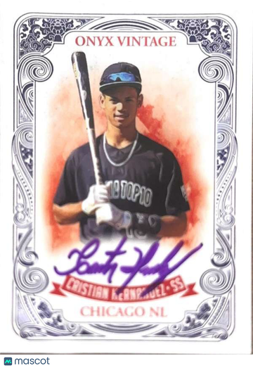 2021 Onyx Vintage - Autographs Purple Cristian Hernandez #VACH
