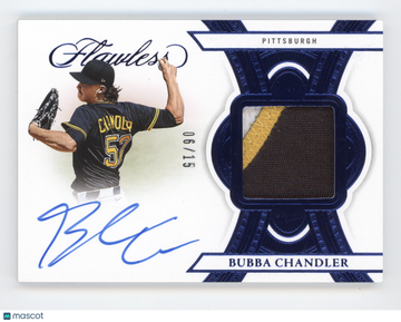 2025 Panini Flawless Signatures Materials Bubba Chandler #FSM-BUB /15