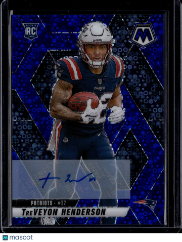 2025 Panini Mosaic Prizm TreVeyon Henderson #325 Blue Circles RC
