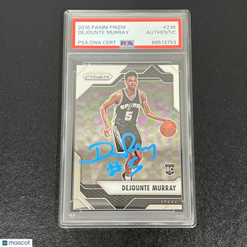 2016 Panini Prizm Dejounte Murray #236 PSA A Auto A