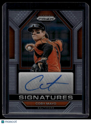 2023 Panini Prizm Coby Mayo #SIG-CM Signatures Silver Prizms AU