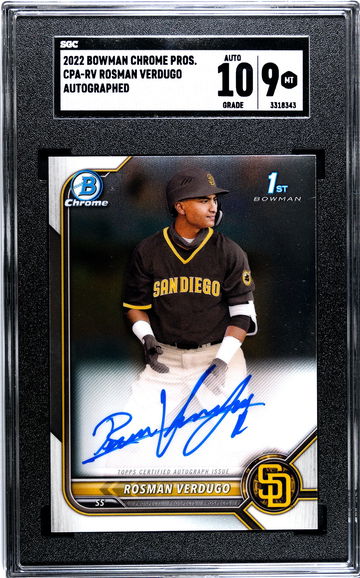 2022 Bowman Chrome Rosman Verdugo CPA-RV