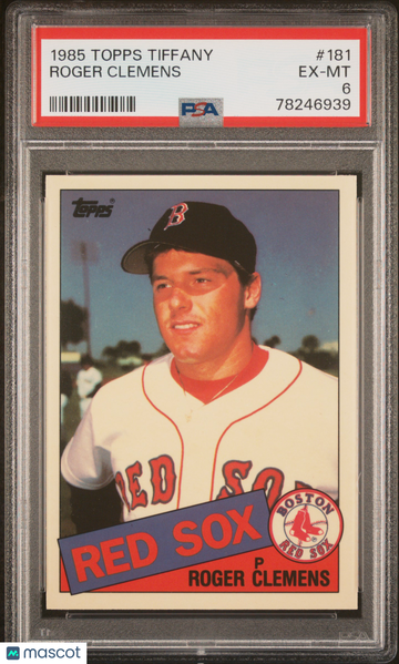 1985 Topps Tiffany Roger Clemens #181 Rookie Short Print PSA 6 Trading Card MLB Boston Red Sox