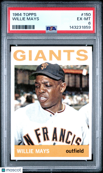 1964 Topps Willie Mays #150 PSA 6
