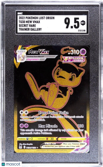 Sword & Shield - Lost Origin Mew Full Art SGC 9.5 #TG30