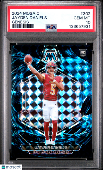 2024 Panini Mosaic Jayden Daniels #302 Genesis PSA 10