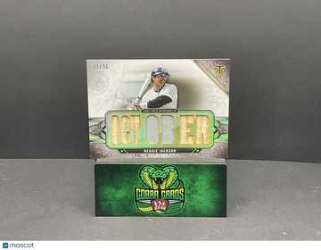 2024 Topps Triple Threads Reggie Jackson #RL-RJN /36 Relic Game-Used Memorabilia