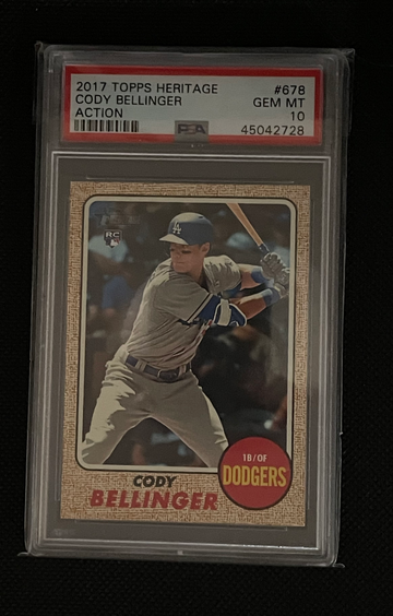 Cody Bellinger 2017 Topps Heritage Action Variatio. 