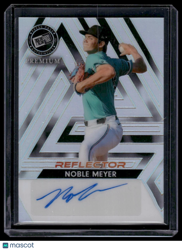 2024 Press Pass Premium Noble Meyer #BA-NM1 Base Autographs Reflector Prismatic Silver SN,AU