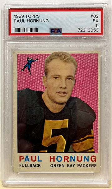 1959 Topps #82 Paul Hornung PSA 5