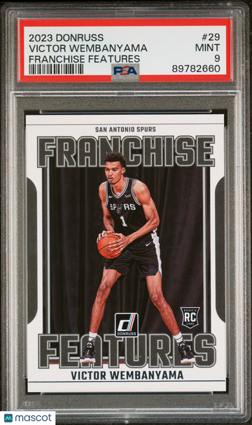 2023 Panini Donruss Franchise Features Victor Wembanyama #29 Franchise Features Rookie PSA 9